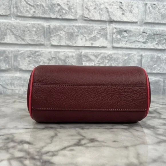 Coach Lacey Crossbody In Gold Wine Multi - Picture 8 of 12